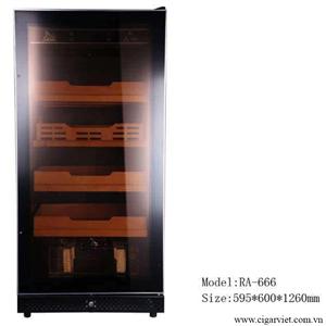 Tủ lạnh bảo quản thuốc cigar LUBINSKI kích thước  595 x 600 x 1260 mm ( RA -666 )